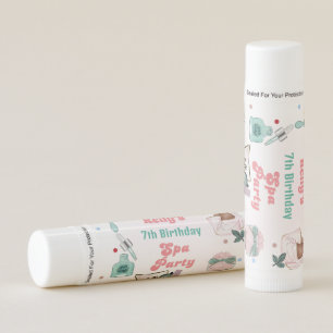 Spa Birthday Pamper Party Birthday Lip Balm