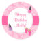 Spa Birthday Party Favor Sticker