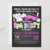Spa Birthday Party Invitation (Front)