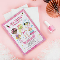Spa Birthday Party Invitation