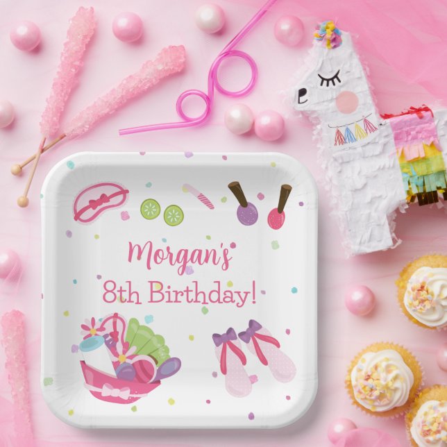 Spa Birthday Party Paper Plates (Party)