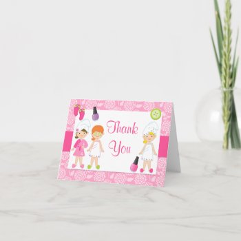 Spa Birthday Party Thank You Card by eventfulcards at Zazzle