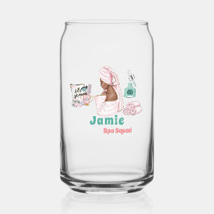Spa Birthday Sleepover Pamper Birthday party Can Glass