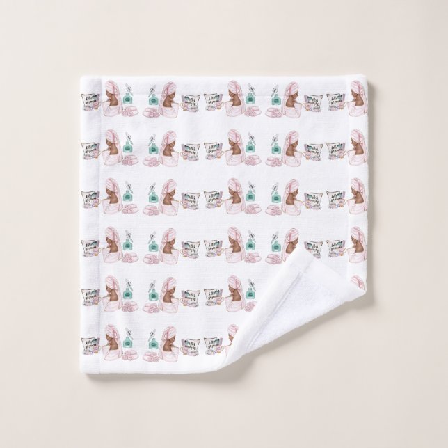 Spa Birthday Sleepover Pamper Birthday party Wash Cloth (Wash Cloth)