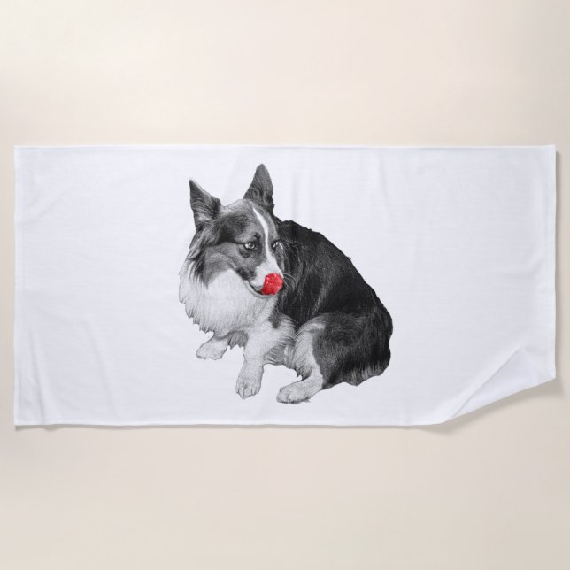 Spa Break, Cherry Wink Beach Towel (Front)
