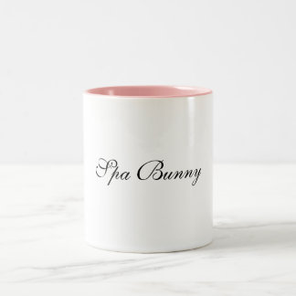 Spa Bunny Two-Tone Coffee Mug