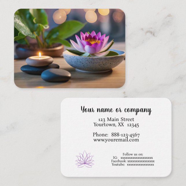 Spa  business card (Front/Back)