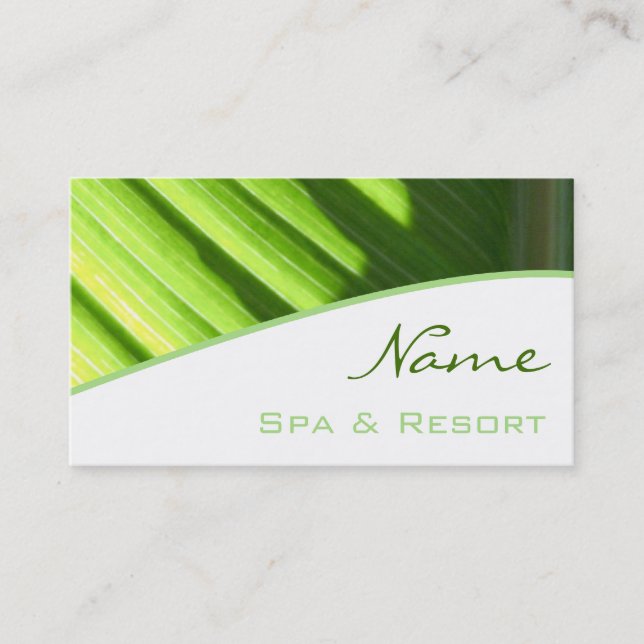 Spa Business Card (Front)