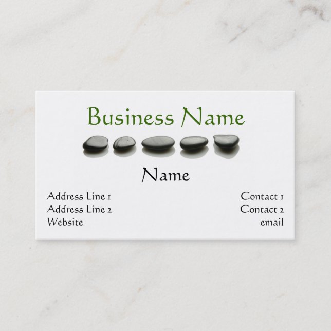 Spa Business Card (Front)