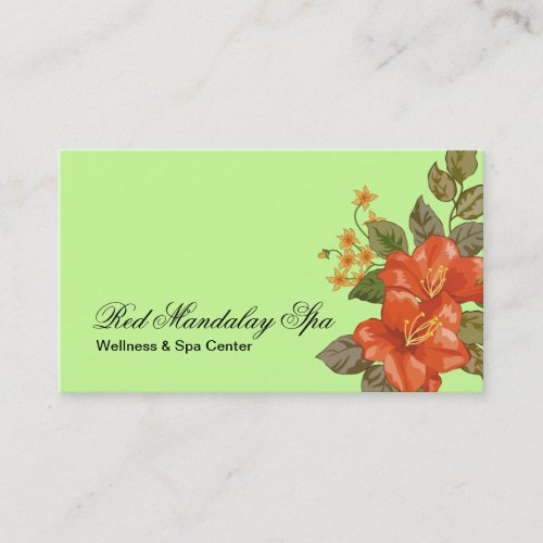 Spa Business Card Template