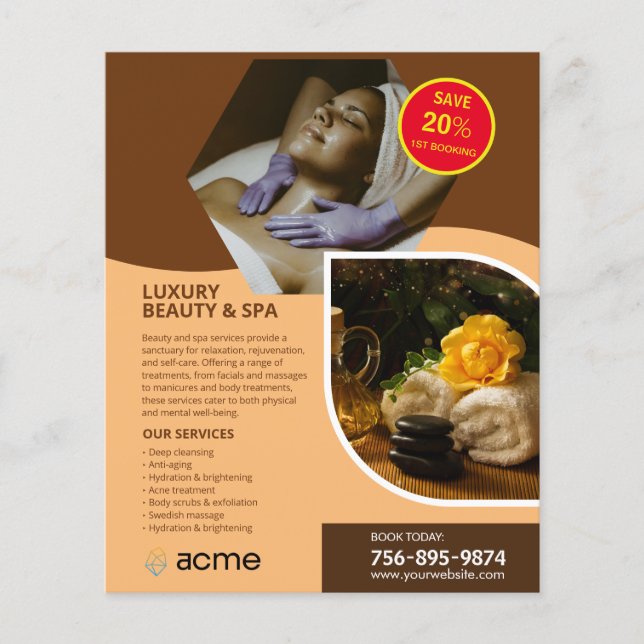 Spa Center Custom Flyer (Front)