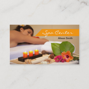 Spa Center & Massage Business card
