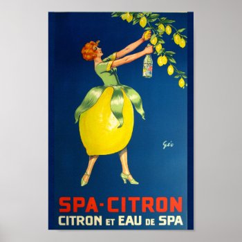 Spa Citron Poster by ZazzleArt2015 at Zazzle
