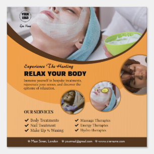 Spa Custom Yard Sign