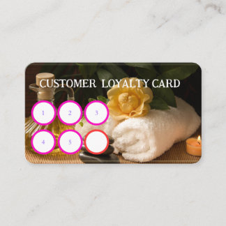 SPA CUSTOMER LOYALTY CARD