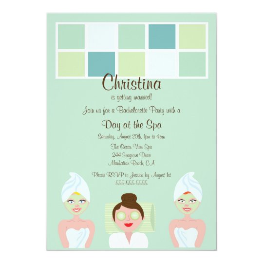 spa day invitations