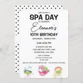 Spa Day Birthday Girl Party Invitation (Front/Back)