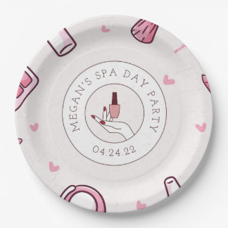 Spa Day Birthday Party Large Paper Plates