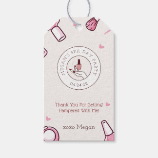 Spa Day Birthday Party Thank You Favor Tags