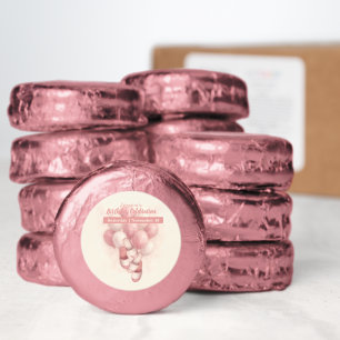 Spa Day Birthday, Pink Balloons Slippers Dipped Oreo Cookie Favors