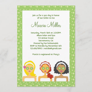 Spa Day Bridal Shower Invitation
