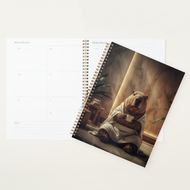 Spa Day Capybara Coffee Break Planner (Display)