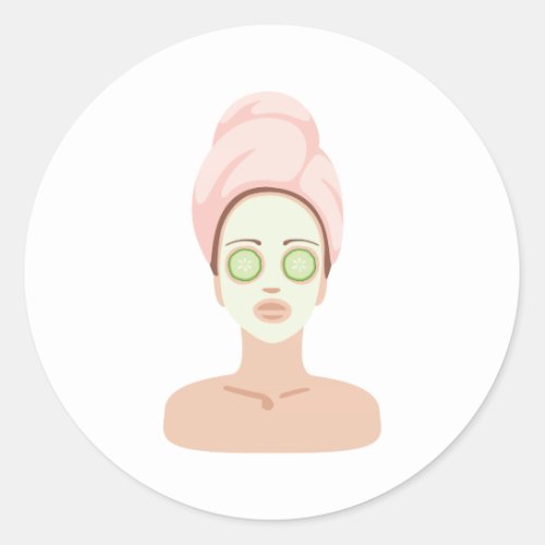 Spa Day Classic Round Sticker