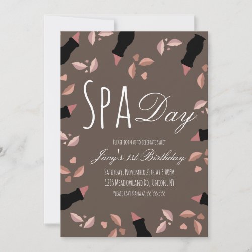 Spa Day Earthy Tone Lip Girls Ladies Birthday