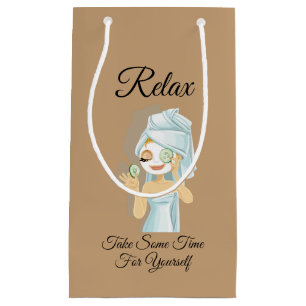 Spa Day Gift Bag with Relaxing Self-Care Design