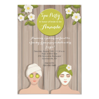 spa day invitations