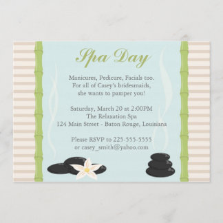 Spa Day Invitation