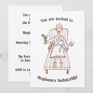 Spa Day Lady Bachelorette Invitation