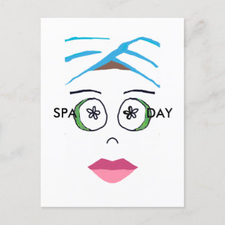 Spa Day postcard