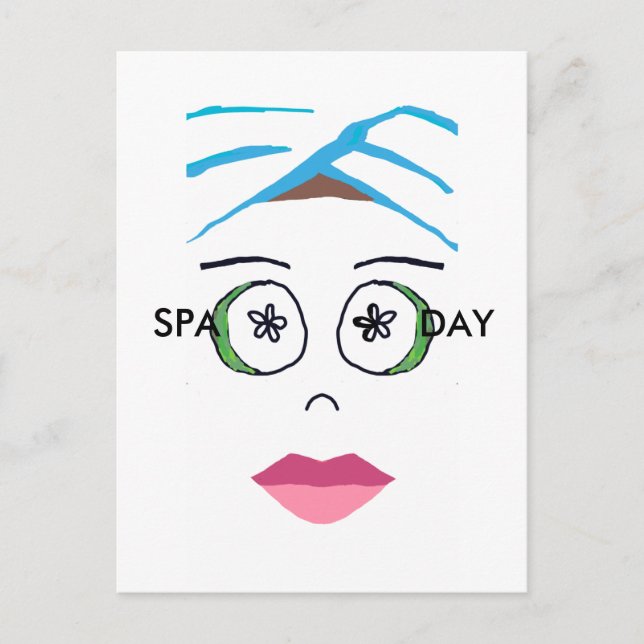 Spa Day postcard (Front)