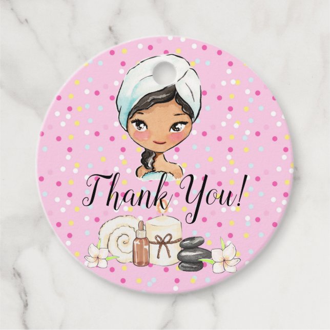 Spa Day Thank You tag (Front)