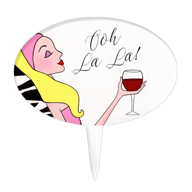 "Spa" Diva Cake Topper (Front)