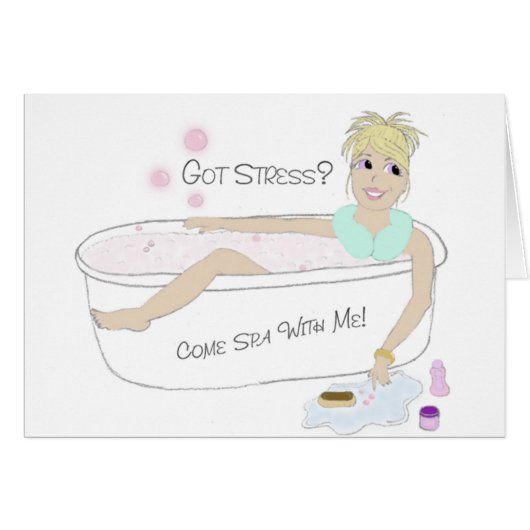 Spa Girl Card (Front Horizontal)