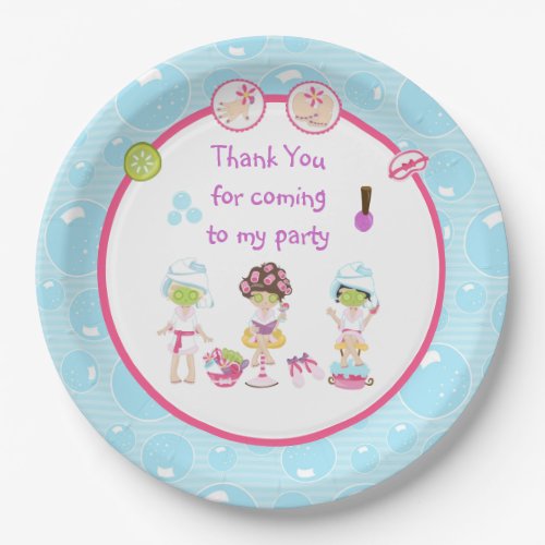 Spa Girls Pamper Birthday Party Paper Plates