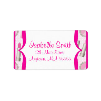 Spa Glamour Girl Birthday Party Address Labels