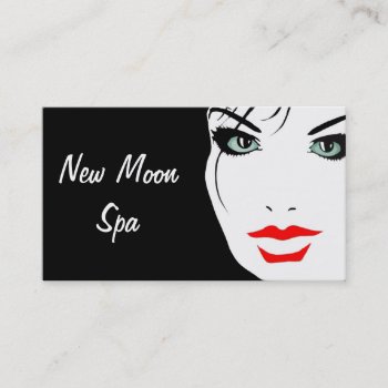 Spa Hair Beauty Salon Cosmetologist Makeup Artist Business Card by ProfessionalDevelopm at Zazzle