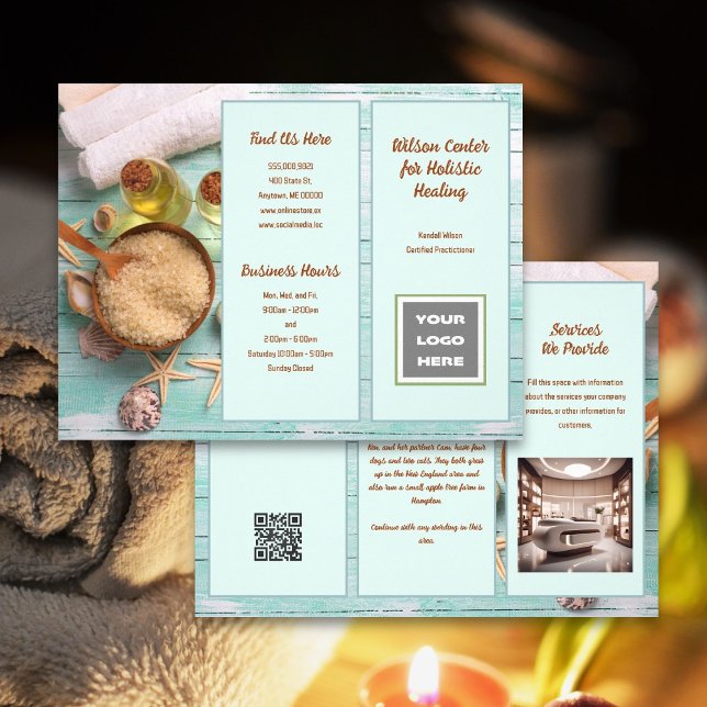 Spa Healing Business Brochure Folded Flyer (Creator Uploaded)