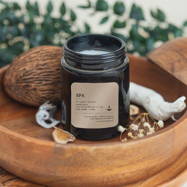 Spa Kraft Paper Ingredients Product Label (Spa Kraft Paper Ingredients Product Label
#craftpaper #stickercraft #beautylabel)