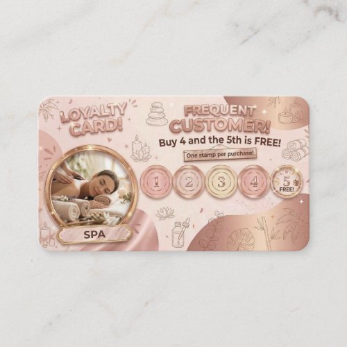 Spa - Loyalty Local shop  Business Card