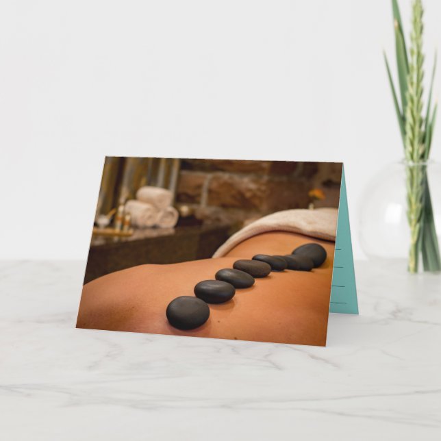Spa Massage Beauty Treatment Gift Certificate Card (Front)