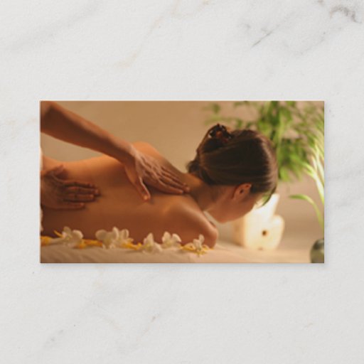 Customizable Spa Massage Business Card
