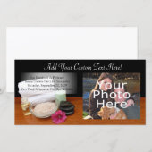 Spa/Massage/Pedicure Salon Scene Black/Color (Front/Back)