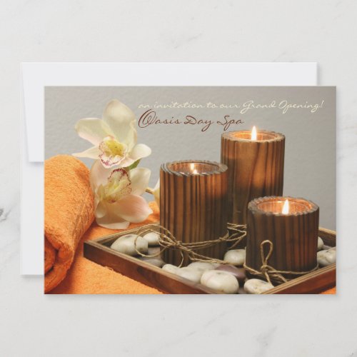 Spa Massage Relaxation Invitation