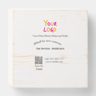 Spa massage salon discount offer services contact  wooden box sign