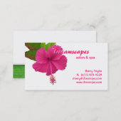 Spa / Massage Therapy Flower Business Card (Front/Back)