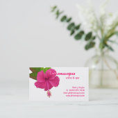 Spa / Massage Therapy Flower Business Card (Standing Front)